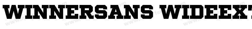 WinnerSans WideExtraBold字体转换